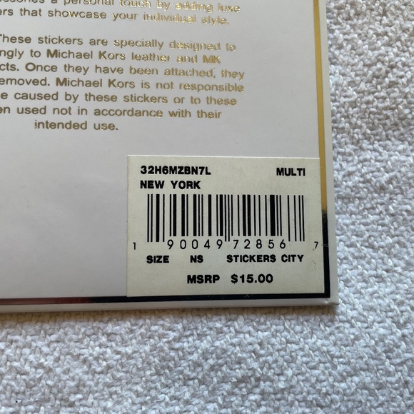 Michael Kors Leather Sticker "New York" Taxi - Picture 3 of 3